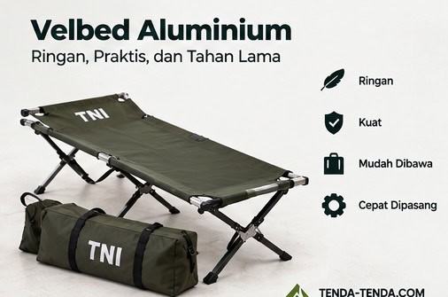 velbed tni bahan aluminium